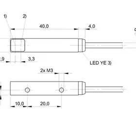 Оптический датчик Balluff BOS Q08M-PS-LR20-02