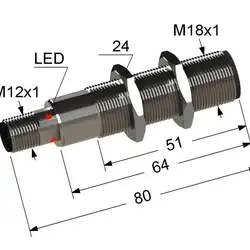 Оптический лазерный датчик VB3C-18M80-TRL5000B61-C4-H