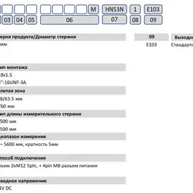 Магнитострикционные датчики линейных перемещений AMT Linear Position Sensor серии KH EtherCAT