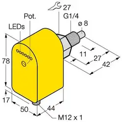 Датчик потока Sentinel PLSX-1/4G-AN6D-SC