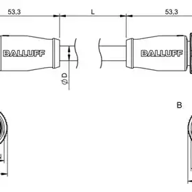 Соединительный кабель Balluff BCC A315-A315-60-330-VS85N6-010