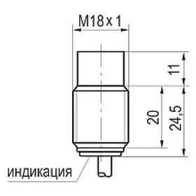 Индуктивный датчик ТЕКО ISN FS4A8-32P-12-L