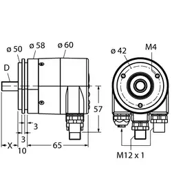 Энкодер TURCK RS-25S6S-9A16B-R3M12