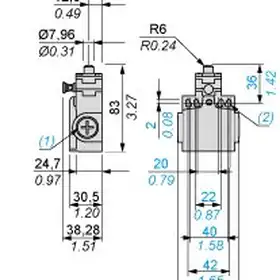 Kонцевой выключатель Telemecanique XCNTR2510G11