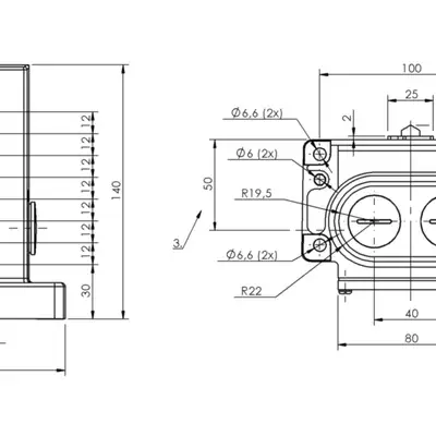 Блочный выключатель Balluff BNS 819-D08-D12-100-10