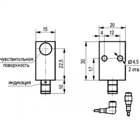 Индуктивный датчик ТЕКО ISB IC3A-31P-5-LS40