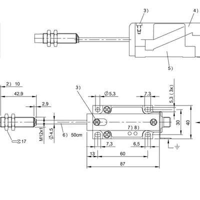 RFID головка чтения/записи Balluff BIS L-409-045-003-07-S4