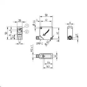 Лазерный датчик расстояния Wenglor OY2P303A0135