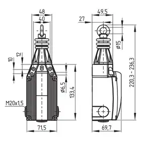 Тросовый переключатель Schmersal TQ900-22