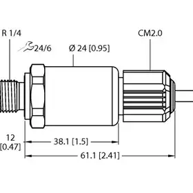 Датчик давления TURCK PT350R-2004-I2-CM2.0/O