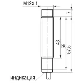Индуктивный датчик ТЕКО ISB A2A8-43P-2-L-V