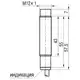 Индуктивный датчик ТЕКО ISB A2A8-43P-2-L-V