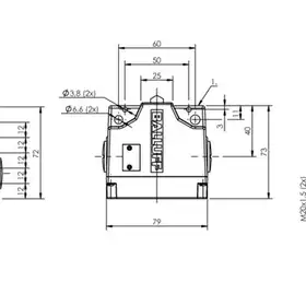 Блочный выключатель Balluff BNS 813-B05-D12-61-A-22-05