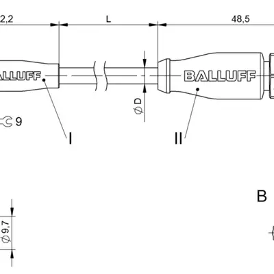 Соединительный кабель Balluff BCC M314-M414-3E-304-EX44T2-010
