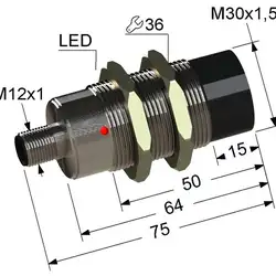 Индуктивный датчик Мега-К VB2-30M75-15N21-C4