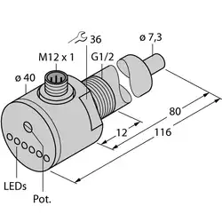 Датчик потока TURCK FCS-G1/2A4-AP8X-H1141/L080