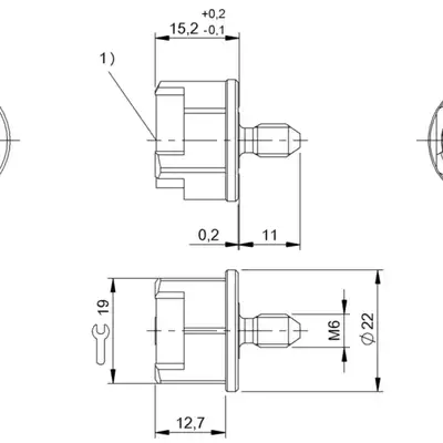 Транспондер RFID Balluff BIS M-144-02/A-M6-GY
