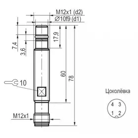Индуктивный датчик ТЕКО ISB WC210S8-31P-1,5-S4-35