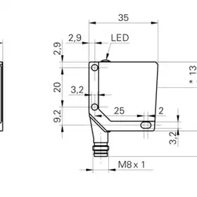Оптический датчик Baumer FEDM 12P5101/S35A
