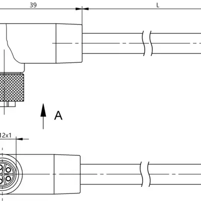Разъем с кабелем Balluff BCC M425-0000-1L-150-PX85A5-020