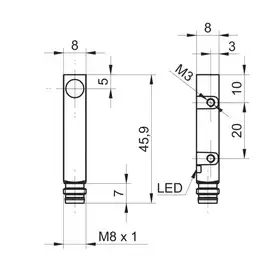 Индуктивный датчик Baumer IFFM 08N37A1/O1S35L