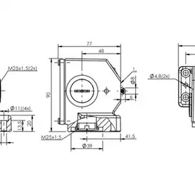 Блочный выключатель Balluff BNS 813-B06-R12-72-22-06