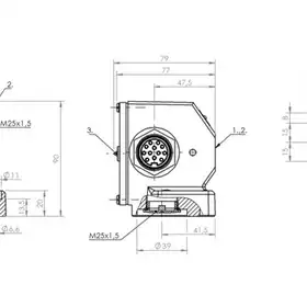 Блочный выключатель Balluff BNS 816-B02-PA-12-605-11-S90R