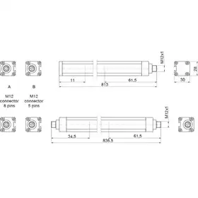 Световая завеса безопасности DATASENSING LS2ER/30-075H