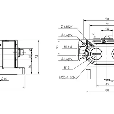 Блочный выключатель Balluff BNS 819-D03-D12-62-10-FD-S80S