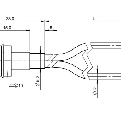 Оптоволоконный кабель Balluff BFO D22-XAT-LB-EAK-20-02