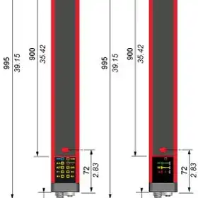 Cветовой барьер безопасности Telemecanique XUSL4MB40H091N