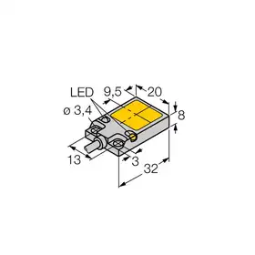 Индуктивный датчик TURCK BI8U-Q08-AP6X2