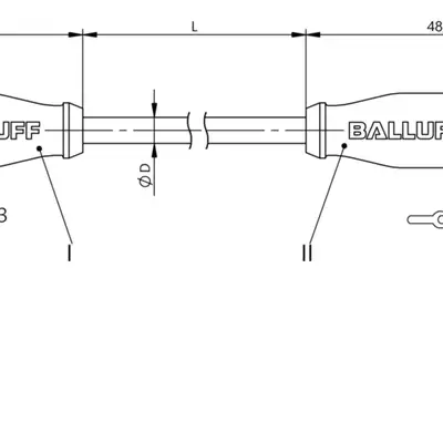 Соединительный кабель Balluff BCC M415-M415-3A-313-PW3534-100
