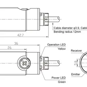 Оптический датчик LANBAO PSM-BC10DNB