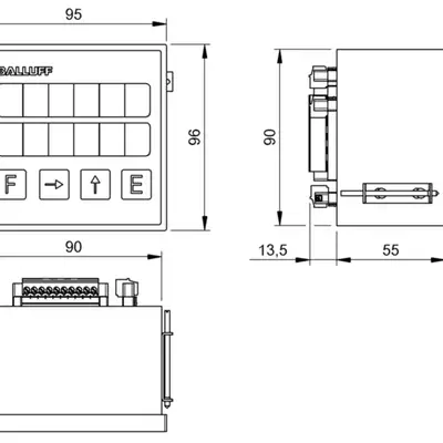 Цифровой индикатор Balluff BDD 622-R3Q4-0-52-N-00