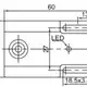 Индуктивный датчик LANBAO LE36SF05DPC