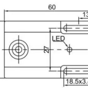Индуктивный датчик LANBAO LE36SF05DPC