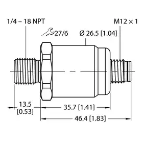 Датчик давления TURCK PT10PSIG-1503-I2-H1143/D840