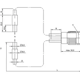 Оптоволоконный кабель Balluff BFO 18A-LCC-SMG-20-0,5
