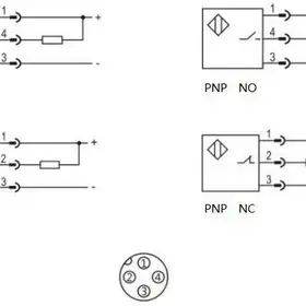 Индуктивный датчик LANBAO LR12XBF02DPCW-E2