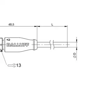 Разъем с кабелем Balluff BCC M413-0000-2A-001-VX8334-200