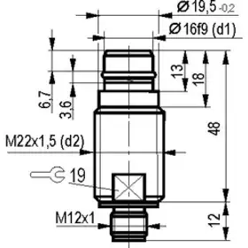 Индуктивный датчик ТЕКО ISB WC62S8-31N-3-S4-3,5