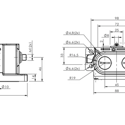 Блочный выключатель Balluff BNS 819-D03-R12-62-10-S80R