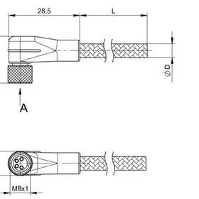 Разъем с кабелем Balluff BCC W324-0000-10-003-MW8434-006