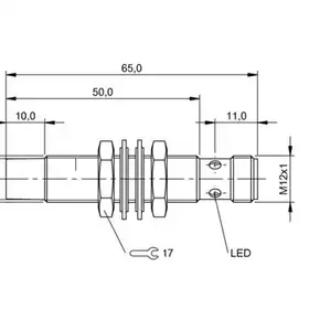 Индуктивный датчик Balluff BES M12ML-PSC80E-S04G-W