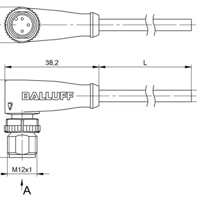 Разъем с кабелем Balluff BCC M423-0000-2A-001-EX43T2-100