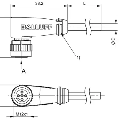 Разъем с кабелем Balluff BCC M425-0000-1A-003-PH0434-050
