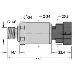 Датчик давления TURCK PT250R-2104-I2-AMPS1.5