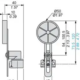 Kонцевой выключатель Telemecanique XCKD2149P16