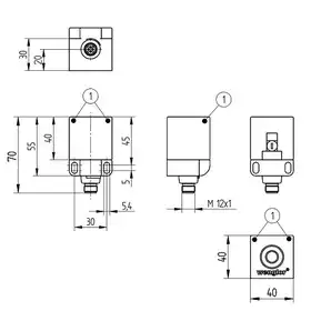Индуктивный датчик Wenglor ISQ150BK01A3